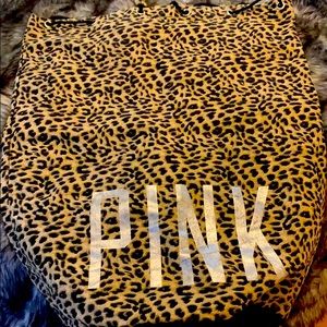 PINK drawstring laundry bag